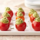 avocado pesto stuffed tomatoes