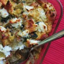 artichoke goat cheese strata